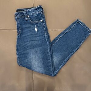 Kendall & Kylie Deep Blue Cropped Jeans